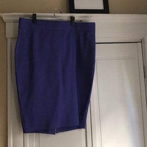 Lavender purple stretchy pencil skirt